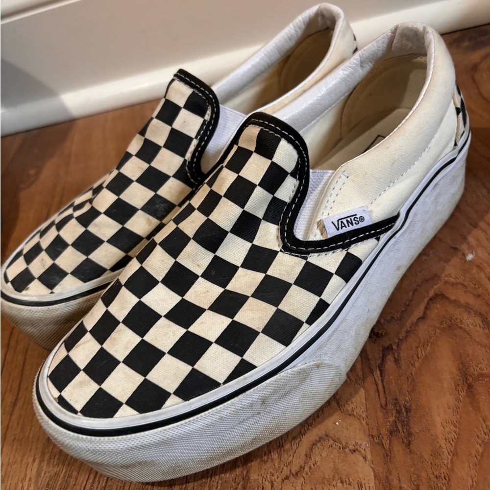 Vans Classic Slip-On Checkerboard Stackform Shoe